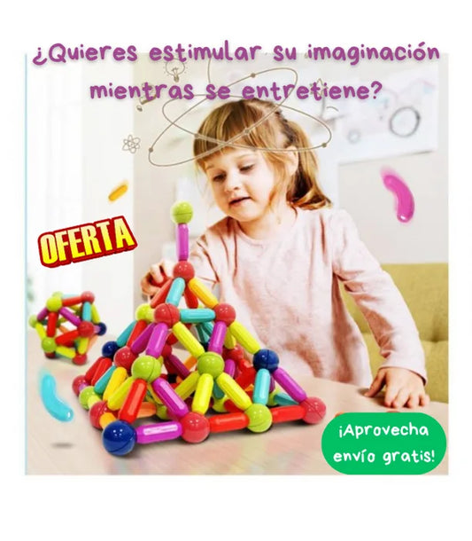 JUEGO DE 46 PC BLOQUES MAGNETICOS